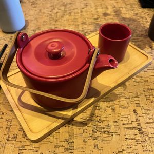 green tea  at Au Lac - DTLA in Los Angeles