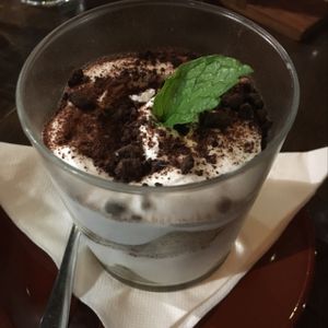 vegan tiramisu  at Vege Rama in West End