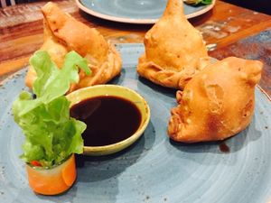 Samosa at Vege Rama in West End