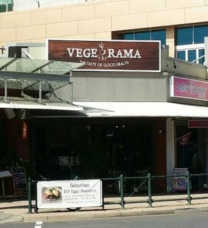 street front at Vege Rama in West End