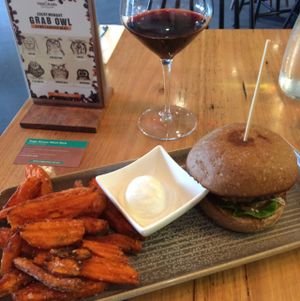 amazing burger  at Vege Rama in West End