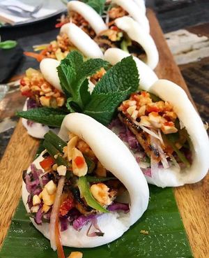 Steamed Bao Buns [V] at Vege Rama in West End