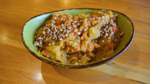 Mashed Carrot & Swede at Vege Rama in West End