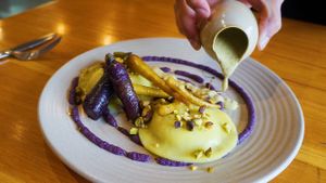 Corn & Fennel Ravioli at Vege Rama in West End