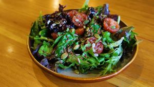 Leaves & Seeds (side) at Vege Rama in West End