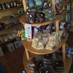 fresh nuts, figs, and dates at Etenoha in Torremolinos