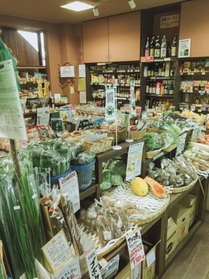 The Health Store in the basement at Natural Food Store Farm in Fukuoka