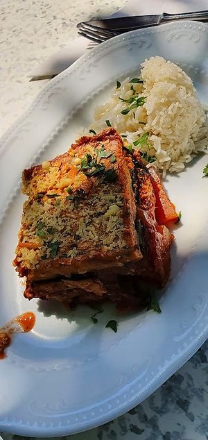 another vegan meal at Gasthaus am Predigtstuhl in Vienna