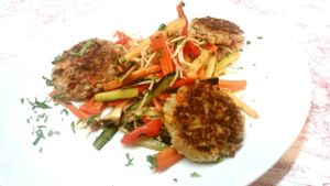 Glutenfree and vegan buckweat with vegetable at Gasthaus am Predigtstuhl in Vienna