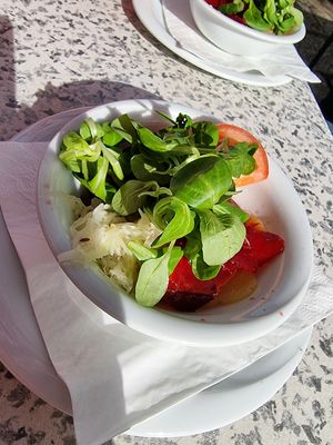salad at Gasthaus am Predigtstuhl in Vienna