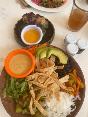 Salad at Co.ConAmor in Tulum
