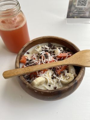 Desayuno, quinoa autunn porrige at Co.ConAmor in Tulum