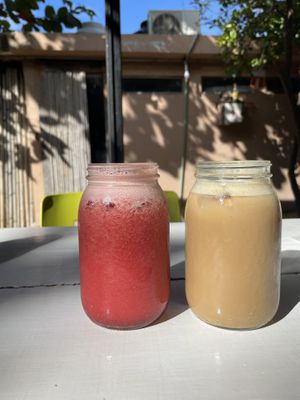 i think the love juice? and iced coffee that was unbelievable   at Co.ConAmor in Tulum