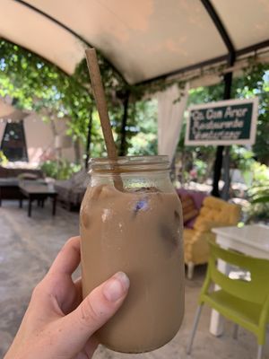 Iced coffee with soy milk✨  at Co.ConAmor in Tulum
