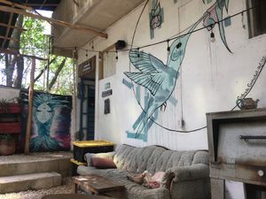 Comfiest dog around  at Co.ConAmor in Tulum