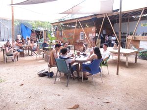 Here is the seating at Co ConAmor. at Co.ConAmor in Tulum