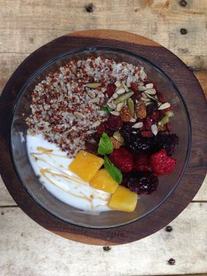 Quinoa Bowl, Probiotic Yogurt, Super Foods,  at Co.ConAmor in Tulum