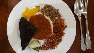 Nasi lemak at Xiang Yun Vegetarian - Bayan Point in Penang