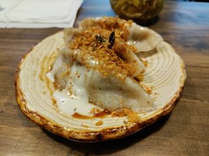 Gyoza with fixings at Wabi-Sabi Noodle House Morato in Metro Manila