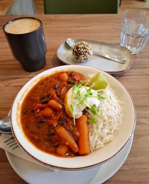 Vegan stew at Lotta Love in Malmo