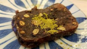 red bean rice cake at Rice Revolution 呷米蔬食 - Gā Mǐ Shū Shí in Taipei