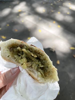 Bun stuffed with bamboo shoots - Shàng Dǐng Huángjiā Main Station, Taipei  at Shàng Dǐng HuángJiā 上頂皇家 - Main Station in Taipei