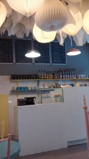 Inside at Mahacafe in Paris