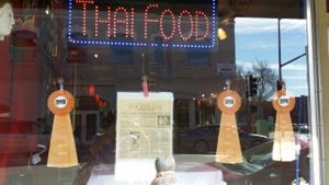 Storefront Harvest Fair Awards at Thai Time Asian Bistro in Santa Rosa