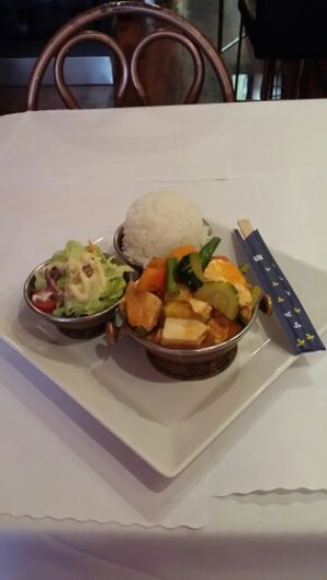 Red Pumpkin Curry Lunch Special at Thai Time Asian Bistro in Santa Rosa