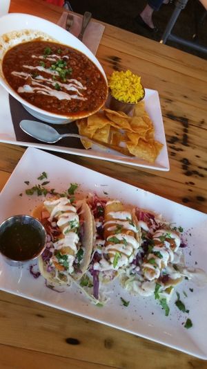 Chili & Phish Taco at Tucos Taco Lounge in Sudbury