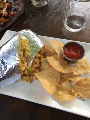 Mac'n Cheese Burrito at Tucos Taco Lounge in Sudbury