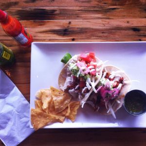 'Carnitas' Achiote tacos made with Jackfruit at Tucos Taco Lounge in Sudbury
