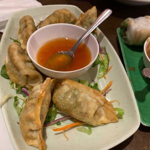 Vegan Dumplings at Lilly's Cafe in New Orleans