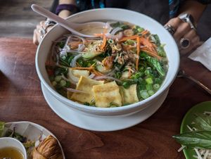 Tofu and Vegetable Pho at Lilly's Cafe in New Orleans