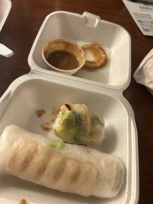 Tofu rolls-hunger took over   at Lilly's Cafe in New Orleans