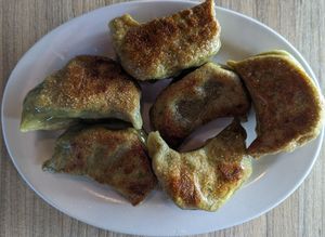 Vegan Spinach Pot Stickers at Shandong in Portland
