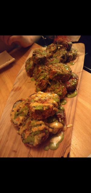 Fried fake wagyuu at Sushi Momo in Montreal