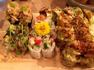 Chef's choice.  at Sushi Momo in Montreal