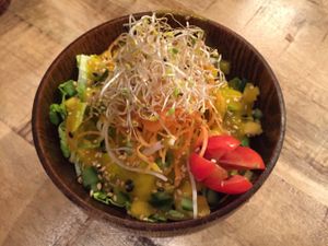 salad.  at Sushi Momo in Montreal