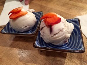 Ice cream.  at Sushi Momo in Montreal