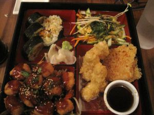 Bento Box at Sushi Momo in Montreal