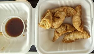 Gyozas at Sushi Momo in Montreal
