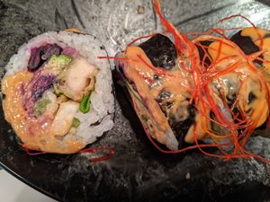 BBQ roll (June-2022) at Sushi Momo in Montreal