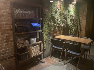 Cute wall  at Sushi Momo in Montreal