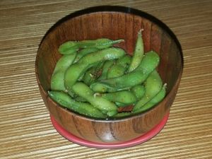 edamame at Sushi Momo in Montreal