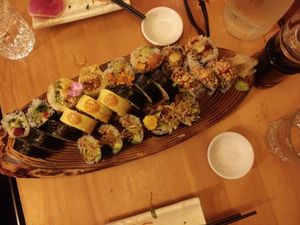 Part of the 2 person special at Sushi Momo in Montreal