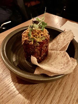 Beet tartare  at Sushi Momo in Montreal