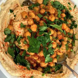 Micha's famous Hummus at Etzel Micha - Micha's Humus in Tel Aviv