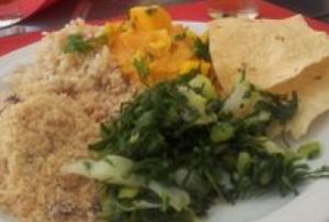 Indian menu with homemade lemonade at Gengibre E Canela in Faro