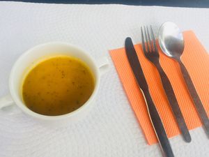 Delicious soup  at Gengibre E Canela in Faro